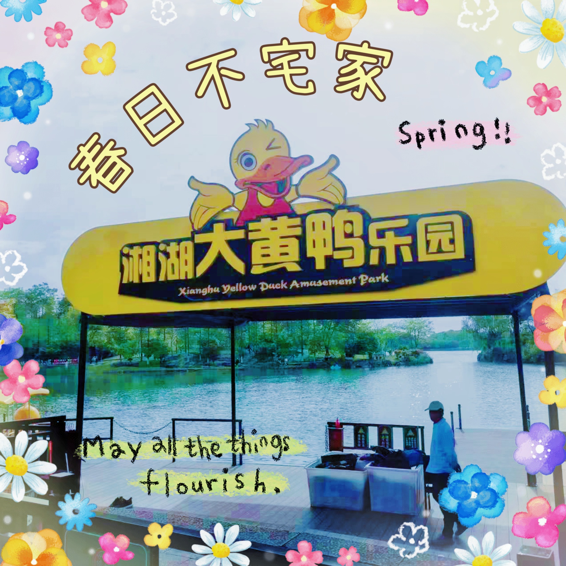 春日不宅家 | 春日里的湘湖大黄鸭乐园