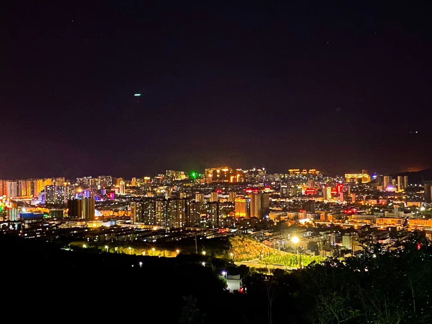 张家口八角台夜景图片图片