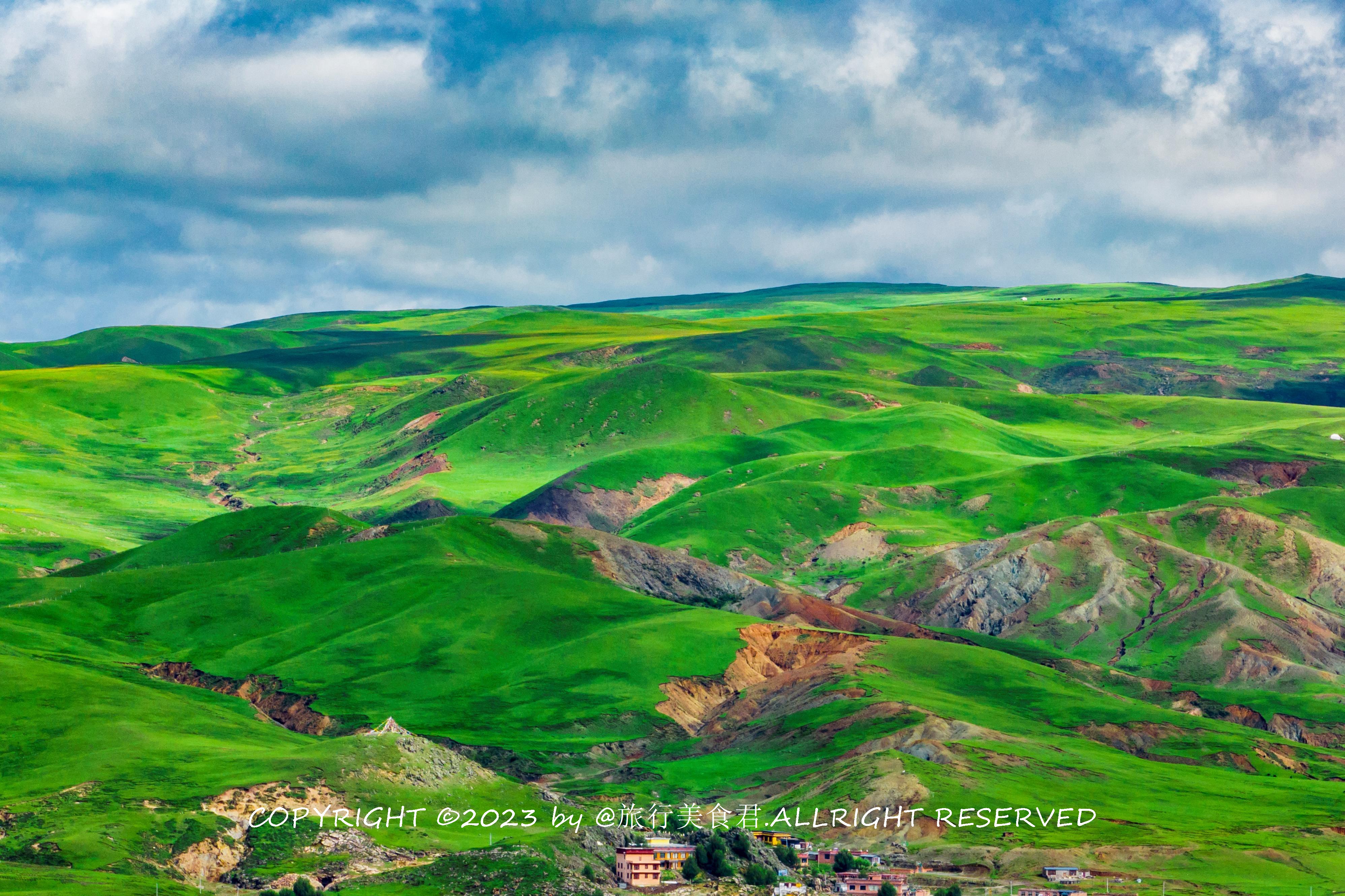 雨后的天空之城理塘毛垭坝草原,如诗如画