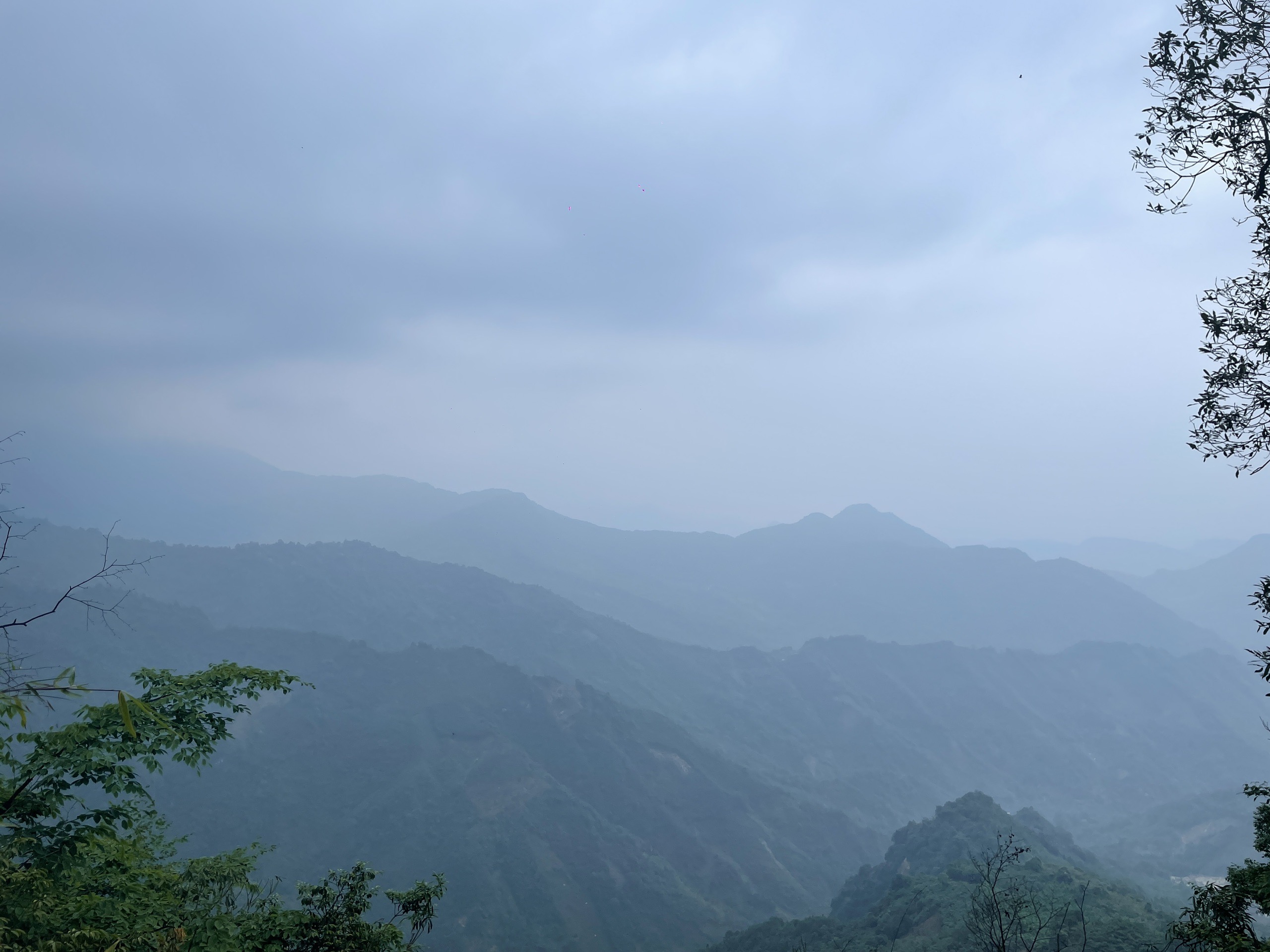 大邑雾山风景图片