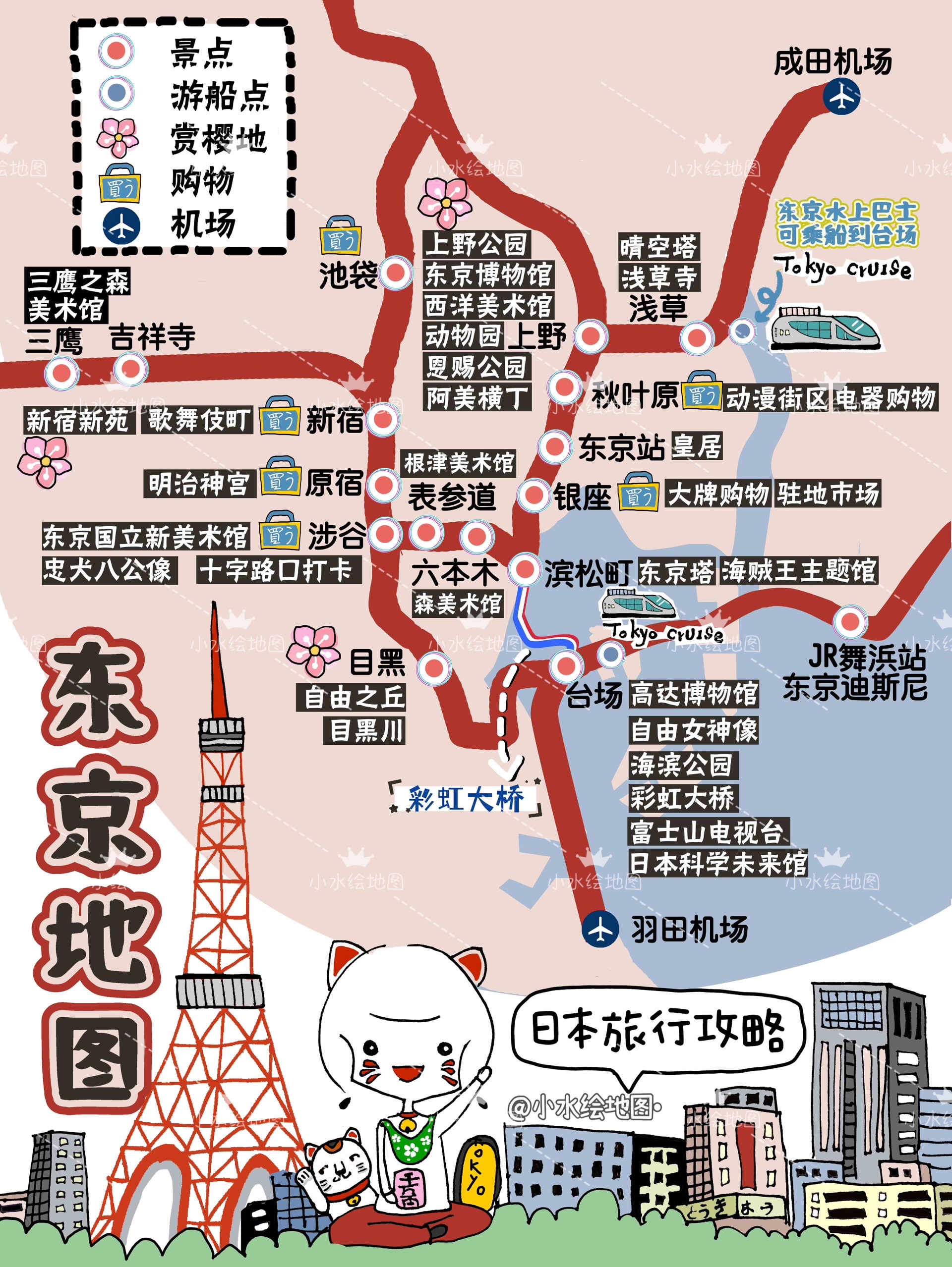 日本东京怎么玩|一图看懂全攻略