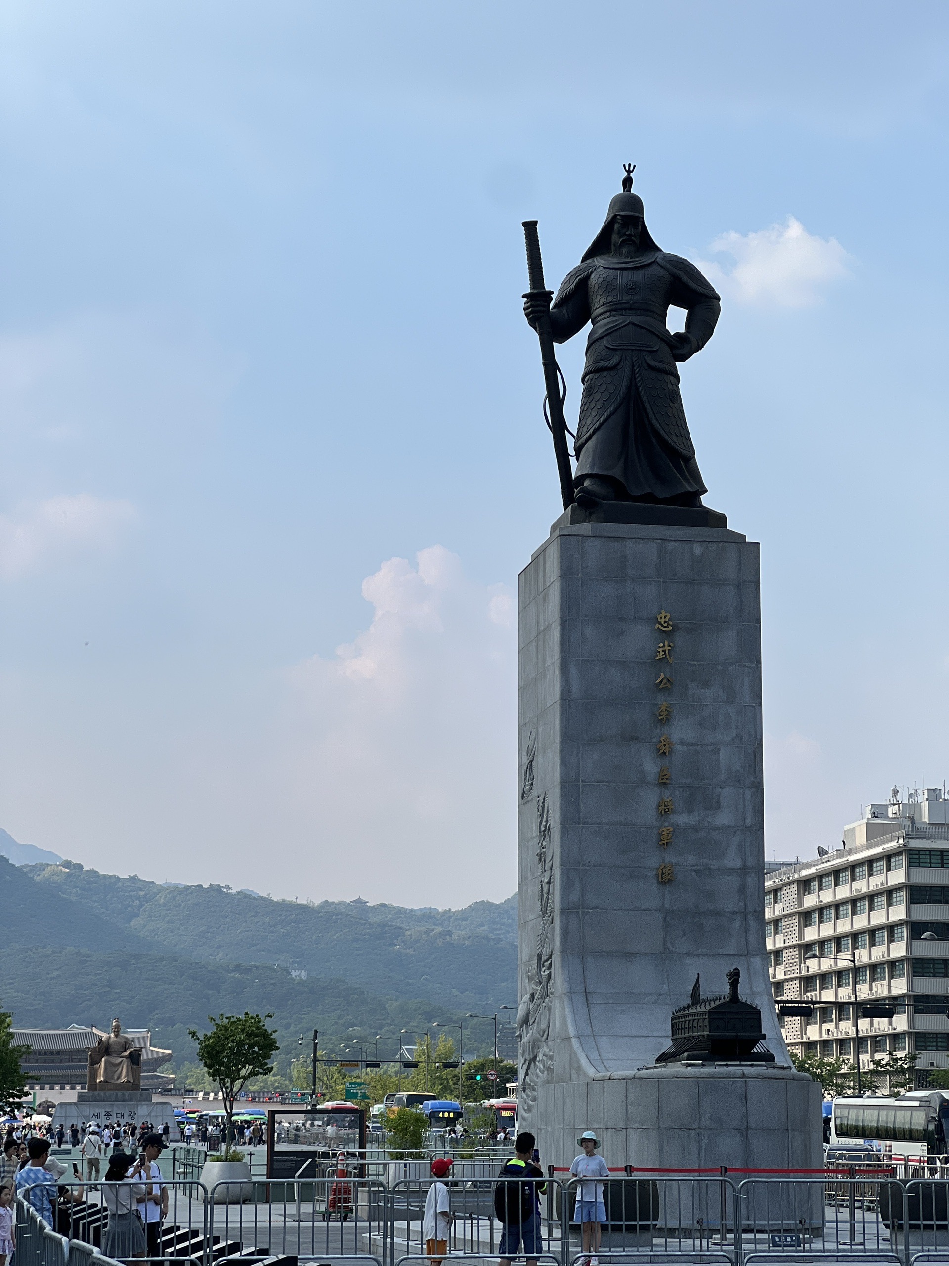 韩国公园雕像图片