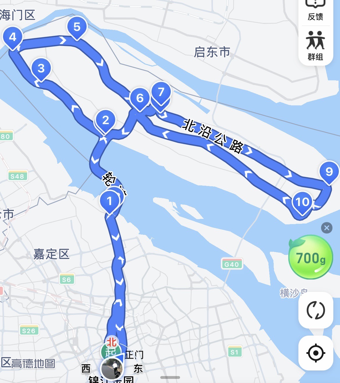 崇明环岛景观大道路线图片