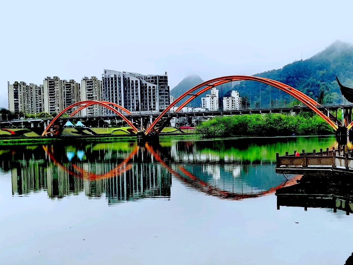 杭州建德 | 新安江上彩虹桥,江南风光有特色