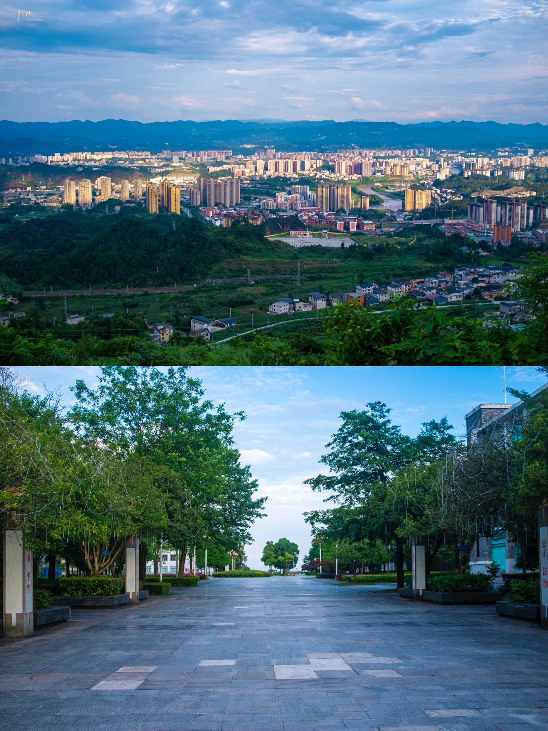 恩施望城坡视野开阔,是俯瞰全景的好地方