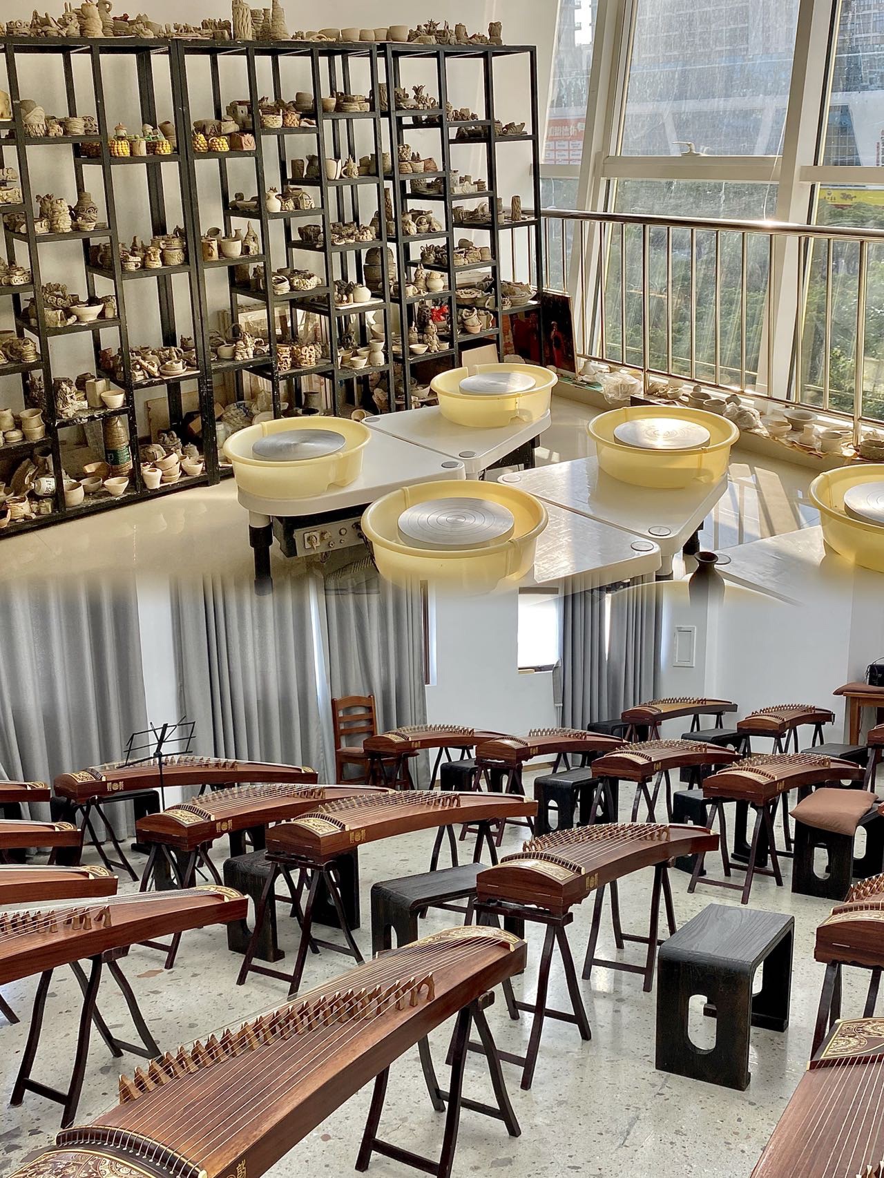 我居然现在才知道
在三亚学钢琴,古琴,
古筝,芭蕾舞,陶艺
以及绘画